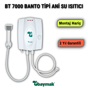 Baymak  Banyo Tipi Elektrikli Şofben Ani Su Isıtıcısı BT 7000