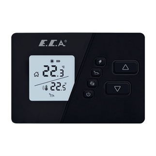 Eca Poly Comfort 200 B Kablosuz Dijital Oda Termostatı Siyah