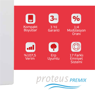 Eca Proteus Premix 28 kw HM ErP - (Tam Yoğuşmalı Kombi)