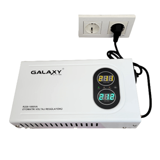Galaxy Energy R220 Dijital Kombi Regülatörü-Slim Beyaz Kasa-1000VA