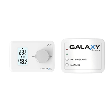 Galaxy Energy X11 Kablosuz Dijital Oda Termostatı-Beyaz