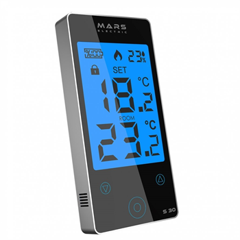 Mars S30 Kablosuz Oda Termostatı - LCD - Siyah -Yeni