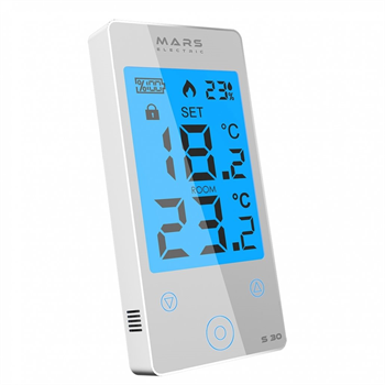 Mars S30 Kablosuz Oda Termostatı - LCD - Beyaz -Yeni